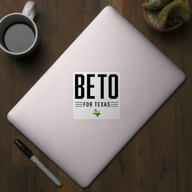 LGBTQ Beto O'Rourke For Texas 2024 | Beto Orourke 2022 Texas Governor | LGBT Gay Pride T-Shirt by BlueWaveTshirts